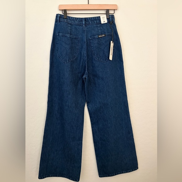 NWT Rolla's Studio Flare Jeans in Stone Organic - Picture 6 of 6